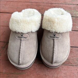 BEARPAW RETRO LOKI SOLID Shearling-Lined Slip-On Slippers